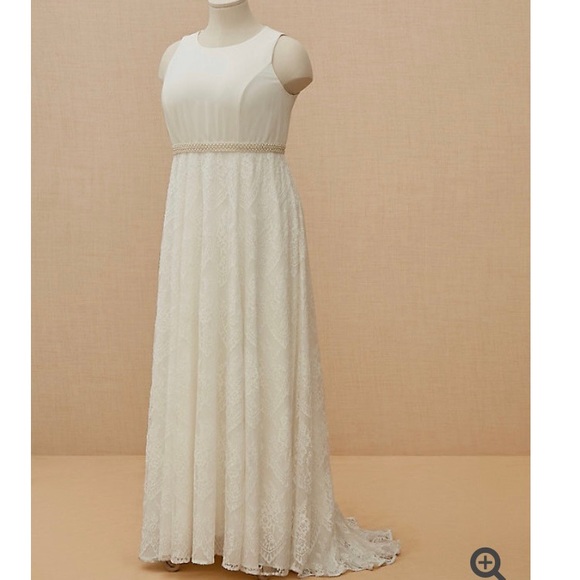 Torrid 12 Cream Wedding Dress - Picture 1 of 9